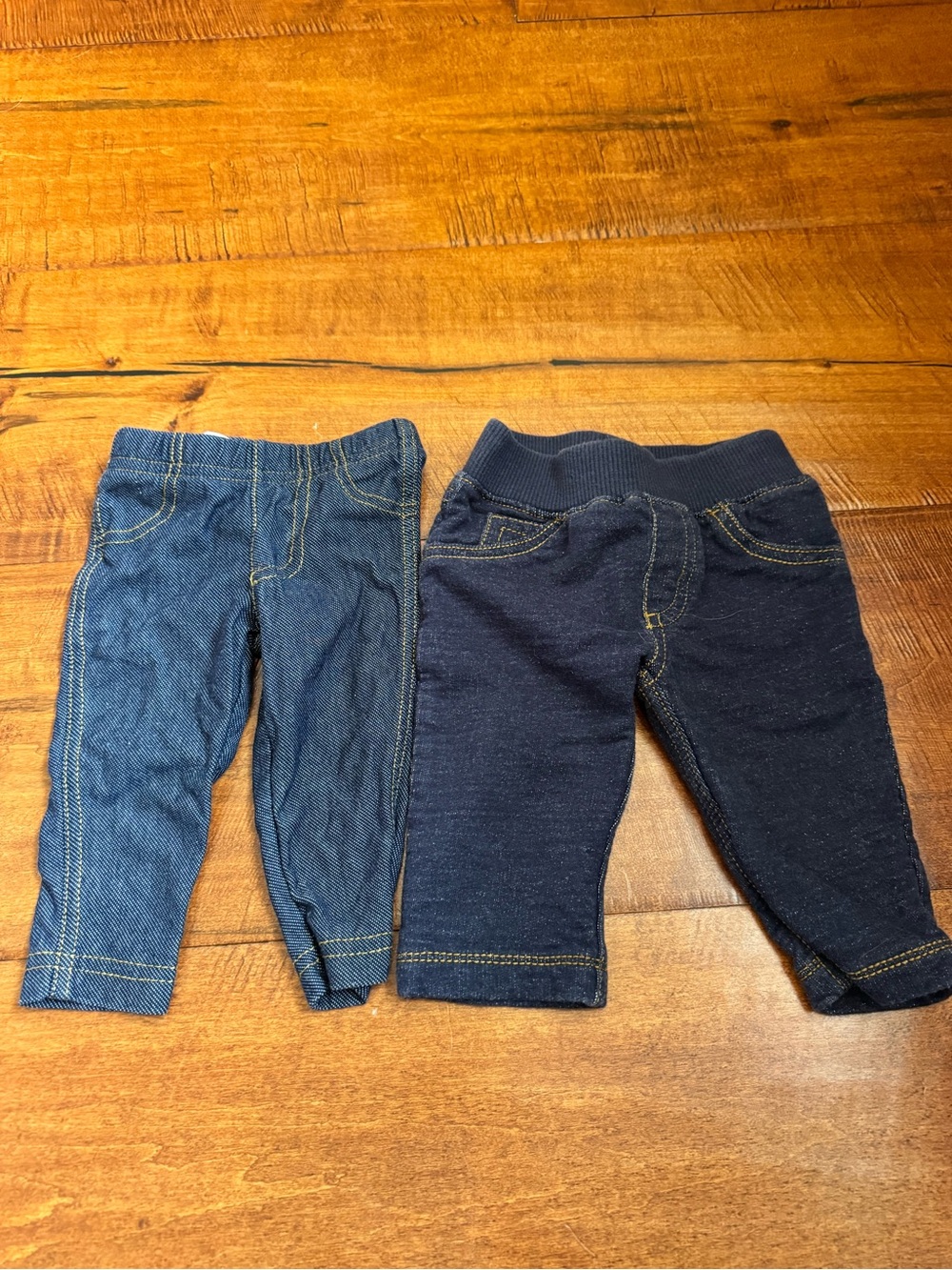Carter's Baby Pull-On Jeans Duo in Light and Dark Blue
